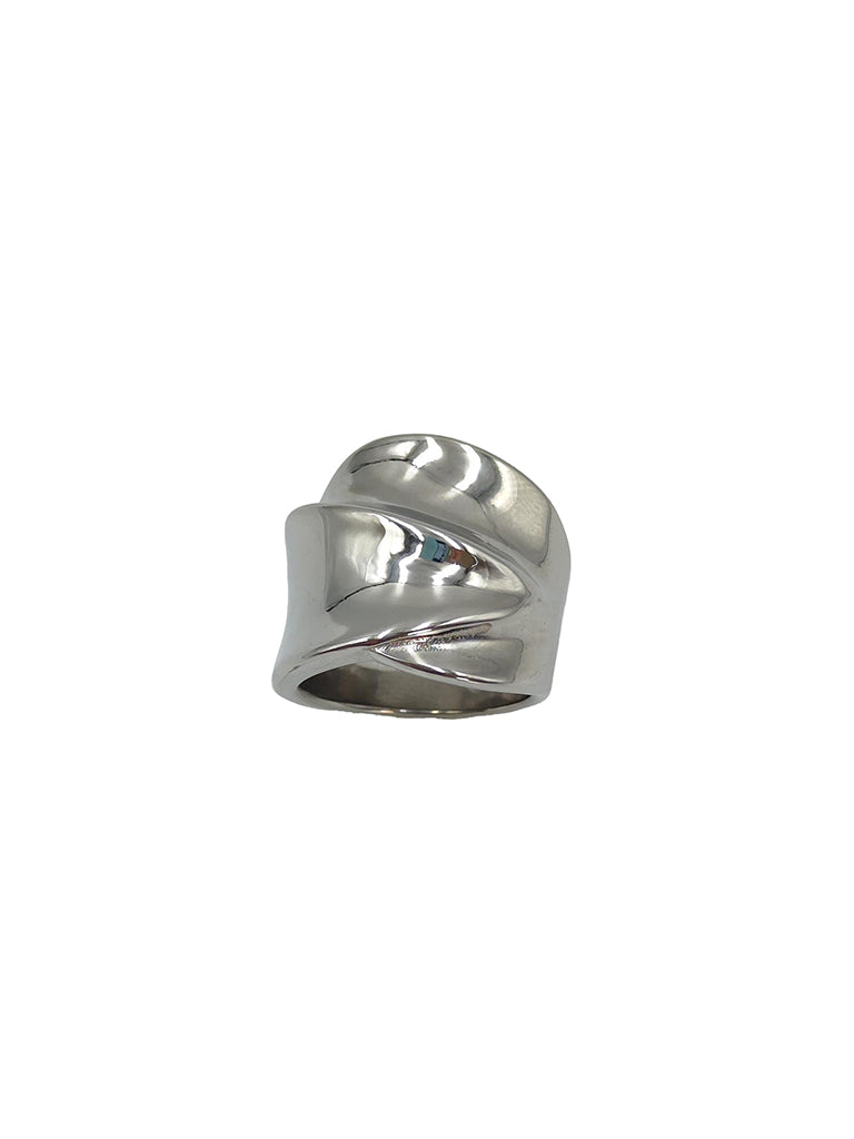 Textured chunky ring