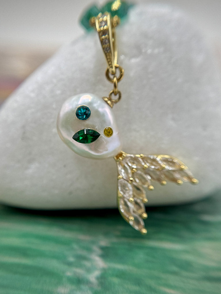 Κολιέ Ψαράκι Emerald