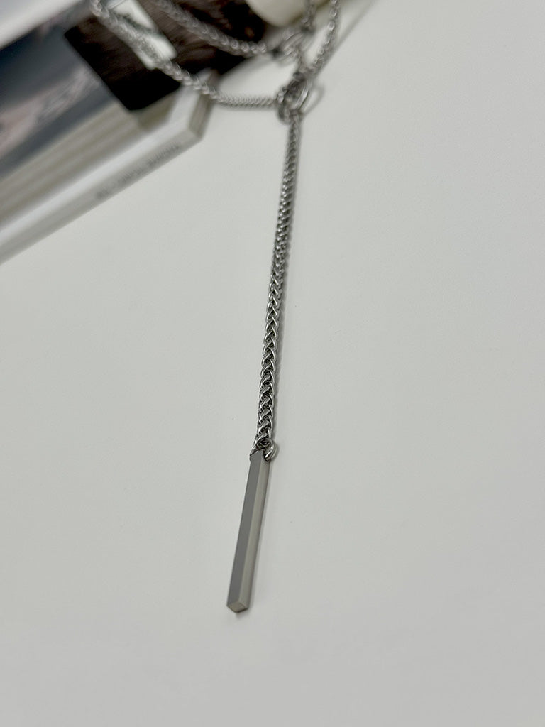 Minimal choker με κρίκους και διπλή αλυσίδα