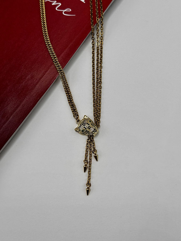 Κολιέ Leopard Gold Chain