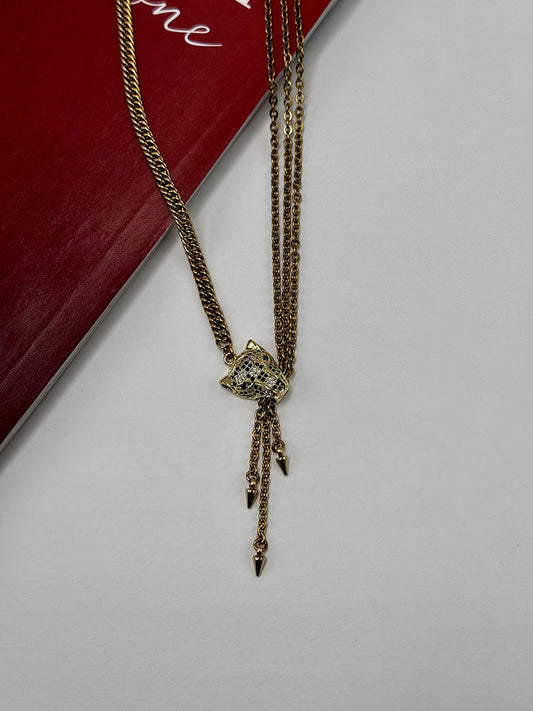 Κολιέ Leopard Gold Chain