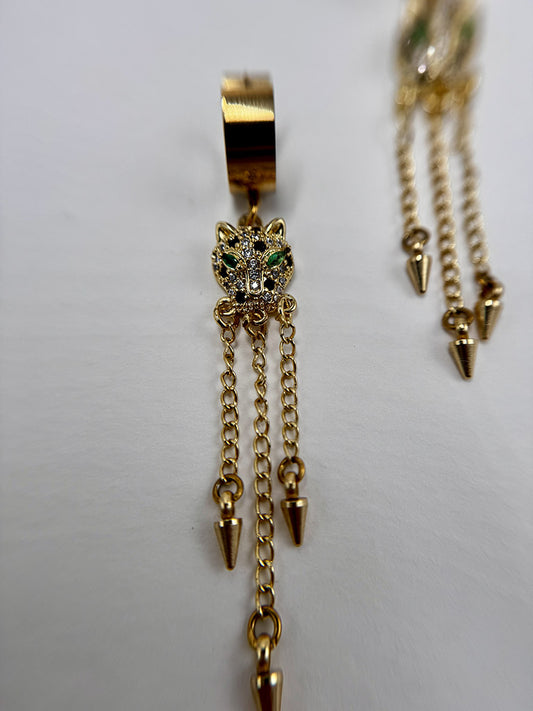 Κρεμαστά σκουλαρίκια Πάνθηρας