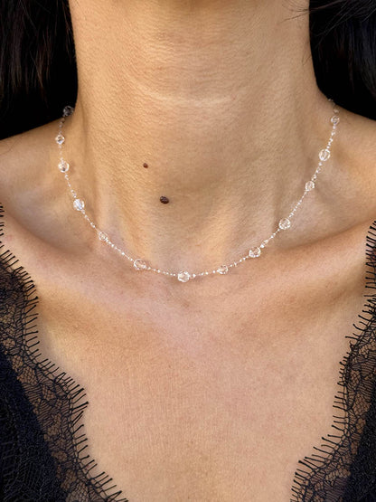 Χειροποίητο Κολιέ Water Drops με Κρύσταλλα Swarovski