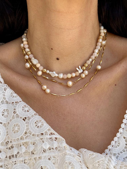 Κολιέ Choker με ημιπολύτιμους λίθους