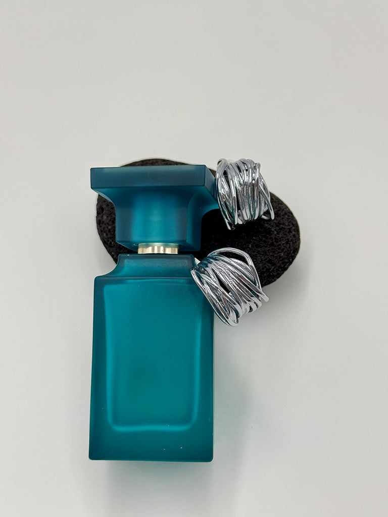 Εντυπωσιακά ατσάλινα σκουλαρίκια
