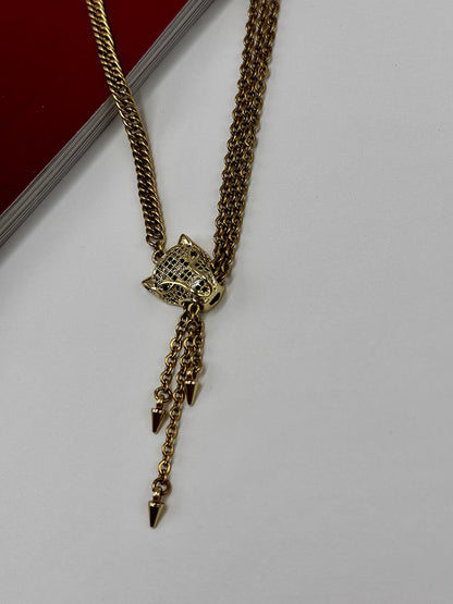 Κολιέ Leopard Gold Chain