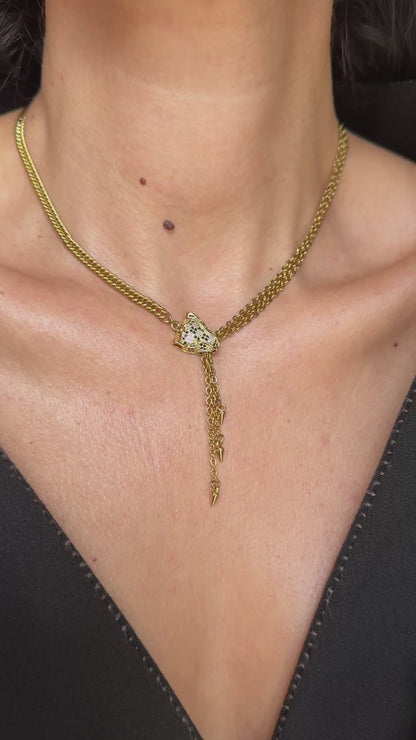 Κολιέ Leopard Gold Chain