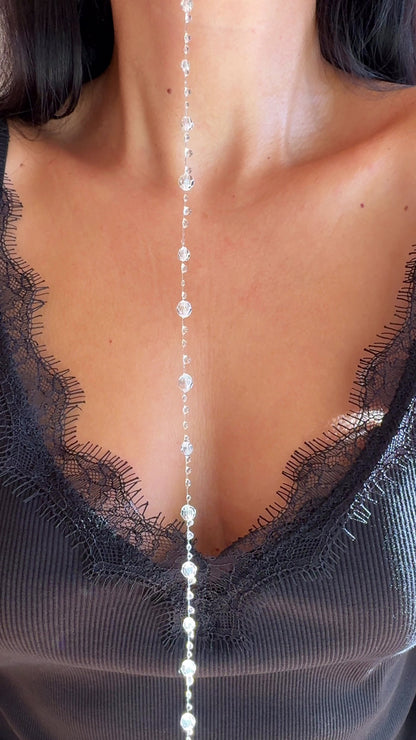 Χειροποίητο Κολιέ Water Drops με Κρύσταλλα Swarovski